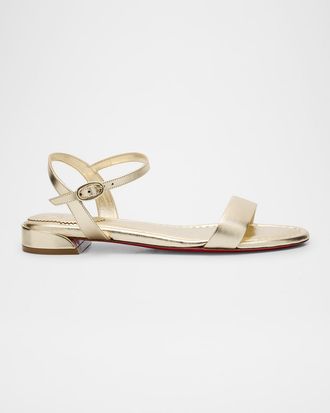 Christian Louboutin Sweet Jane Metallic Sandals