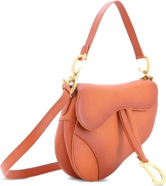 Dior Saddle Handbag with Strap Leather Medium shoulder bag - Bruin