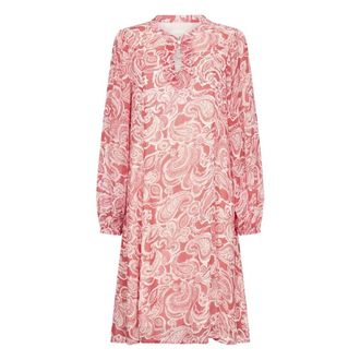 Part Two Bittersweet Paisley Print Jurk - Dames - Jurken - Roze - Maat: 3XL Viscose