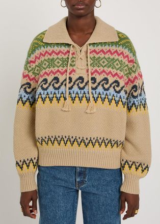 Polo Ralph Lauren Patterned Cotton-blend Jumper - Multicoloured 1 - XS (UK6 / XS)