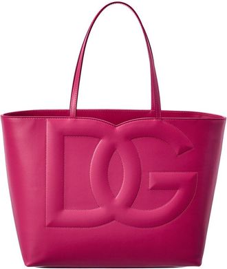 Dolce & Gabbana Dg Logo Medium Leather Tote