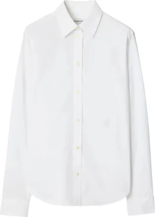 Burberry Camicia Formale In Popeline Di Cotone Con VestibilitÀ Regular-Donna