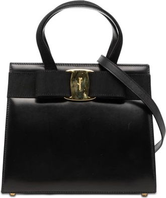 Ferragamo Pre-owned Ferragamo Leather Vara Bow Satchel Ladies 9HM57CVUYSN2QGGX