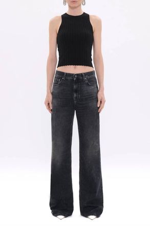 Haikure Korea Denim Jeans In Authentic Black