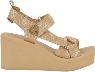 Guess Daysa Slingback Platform Wedge Sandal in Light Natural at Nordstrom, Size 10