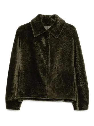 Manzoni24 shearling jacket - women - Sheep Skin/Shearling - 42 - Green