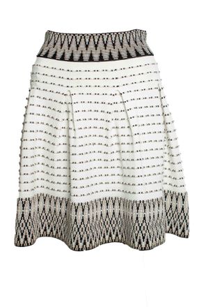 Maje Jiselle jaquard skirt in white