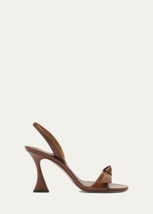 Alexandre Birman 60mm Clarita Leather Slingback Sandals