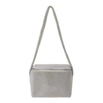 Kara Shoulder Bags, female, Gray, Size: ONE SIZE Crystal Mesh Cooler Shoulder Bag