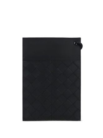 Bottega Veneta 2024 Intrecciato leather card holder - men - Calf Leather - One Size - Black