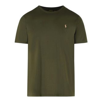 Polo Ralph Lauren Tops, Heren, Groen, XL, Katoen, T-shirt met korte mouwen