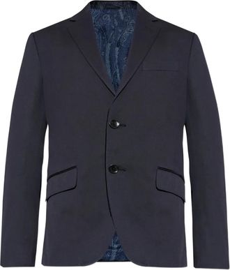 Etro Blazer met enkele rij knopen - Blauw