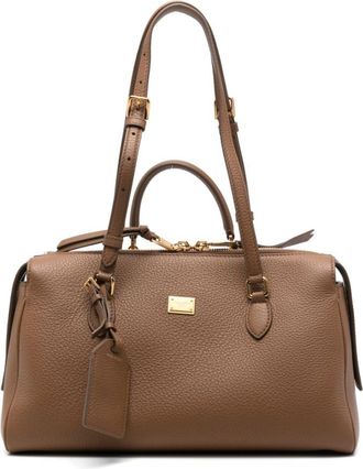 Dolce & Gabbana Brown Vittoria Large Shoulder Bag