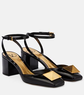 Valentino Garavani One Stud patent leather pumps