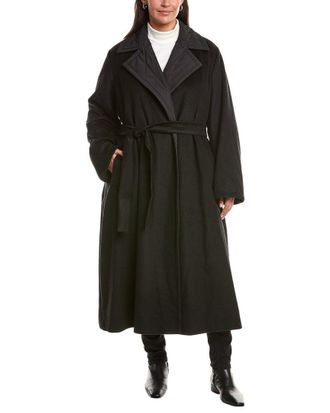 Marina Rinaldi Plus Capanna Reversible Wool Coat