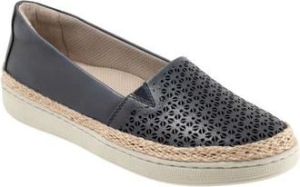 Trotters Accent Perf Espadrille Slip-On Sneaker in Navy at Nordstrom, Size 10.5
