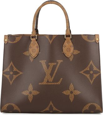 Louis Vuitton Brown Monogram Reverse Handbag Tote Bag (Pre-Owned)
