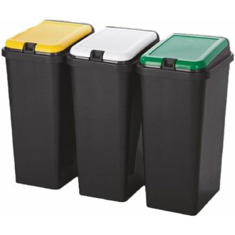 Tontarelli Tontarelli - pattumiera raccolta differenziata set bido 45 lt. cm 29 x 39 x 64,2