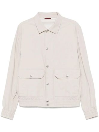Brunello Cucinelli cotton lightweight jacket - Neutrals