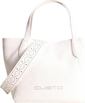 Custo Barcelona Tote Bag - Dames - Shoppers - Wit - ONE Size - Leer - Tassen