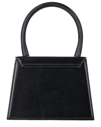 Jacquemus Black Leather Le Grand Chiquito Top Handle Bag (Authentic Pre-Loved)