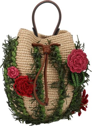 Anya Hindmarch Cactus Bag With Floral Details