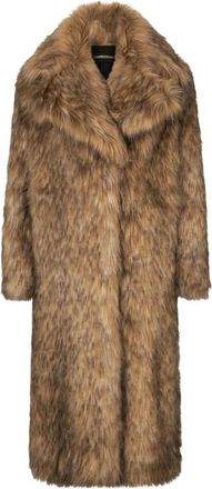 Roberto Cavalli Dames, Mantels, Bruin, Maat: S Acryl