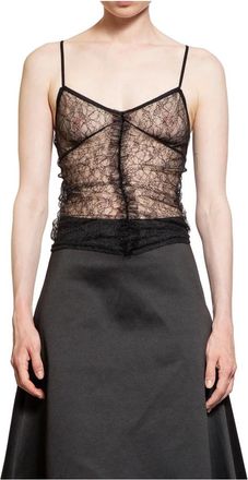 The Garment Sleeveless Tops, female, Black, M, Dream V-Neck Lace Top