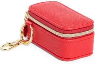 Nordstrom Mini Travel Jewelry Case Key Chain in Tomato Red at Nordstrom Rack