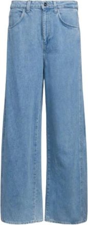 Dondup Cristy Wide-leg Jeans met 5 zakken - Dames - Loose Fit Jeans - Blauw - W25 - Katoen - Jeans