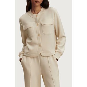 Varley Hartwell Button Front Sweater in Pristine at Nordstrom, Size Xx-Small