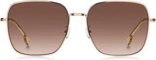 BOSS 59mm Square Sunglasses in Rose Gold at Nordstrom Rack