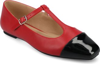 Journee Collection Women & apos;s Theah Medium and Wide Width Dress Flats