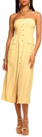 Ramy Brook Blair Strapless Midi Dress in Butter at Nordstrom Rack, Size Xx-Small