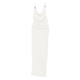 Coperni Gowns, female, White, Size: S Logo Dress