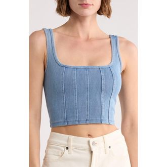 Blu Pepper Denim Corset Tank at Nordstrom Rack, Size Medium
