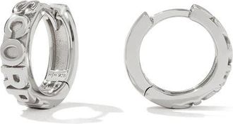 Made by Mary Zodiac Sign Hoop Earrings in Silver at Nordstrom