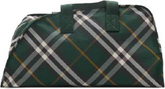 Burberry Check Pattern Large Shield Duffle Bag