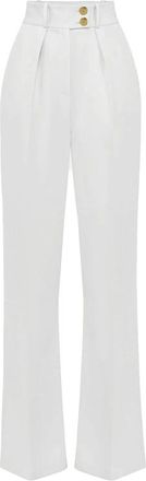 Elisabetta Franchi Mujer, Pantalones, Blanco, Talla: L