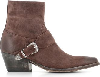 Sartore Mustang Texan Boot - Dames - Cowboylaarzen - Bruin - 39 EU - Leer - Schoenen