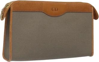 Dior Pre-owned Clutches, female, Gray, Size: ONE SIZE Pre-owned Clutch Bag