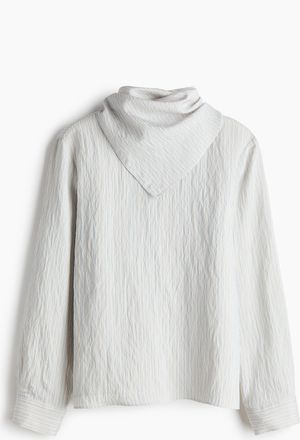 H&M Bluse mit Schal - Blue