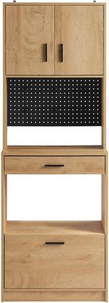 SoBuy Aparador de cocina con 1 compartimento y 1 panel perforado