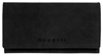 Bugatti Geldb&ouml;rse BUGATTI LUCA, Damen, schwarz, Leder, unifarben, Kleinlederwaren Geldb&ouml;rse, echt Leder