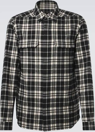 Rick Owens Camicia Temple in cotone a quadri