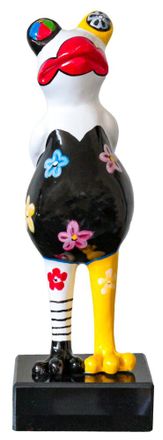 Schubiger M&ouml;bel Skulptur Froschm&auml;dchen mit Blumen