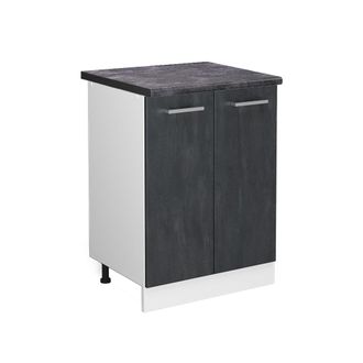 Vicco Mueble Bajo De Cocina R-line, Hormig&oacute;n Negro, 60 Cm Et Antracita