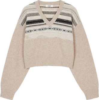 TOMBOY patterned-detailed sweater - Neutrals