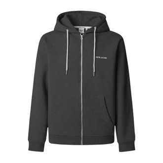 Pepe Jeans London Zip-throughs, male, Black, Size: XL Damian Zip-through Sweatshirt
