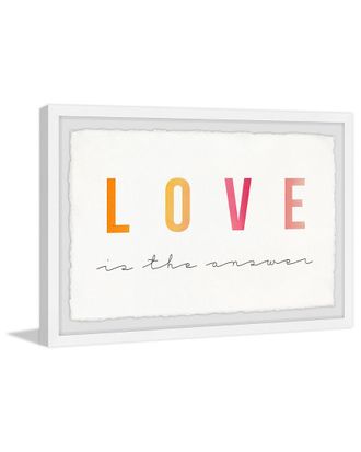 Marmont Hill Answer Is Love Framed Painting Print